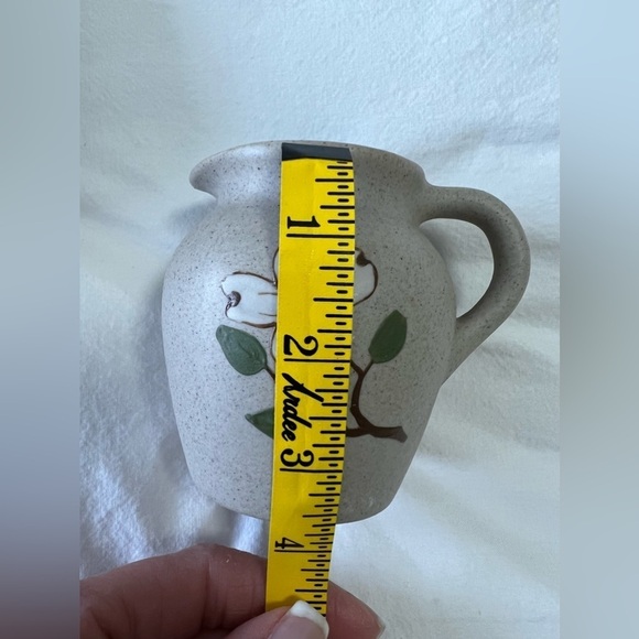 Pigeon Forge TN Pottery 2 Pieces Mini Pitcher and Small Bowl~ Dogwood Aqua. - Picture 8 of 8
